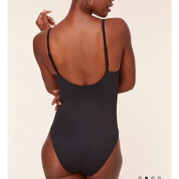 Andie The Romana One Piece swimsuit black size L NWT - Picture 2 of 8